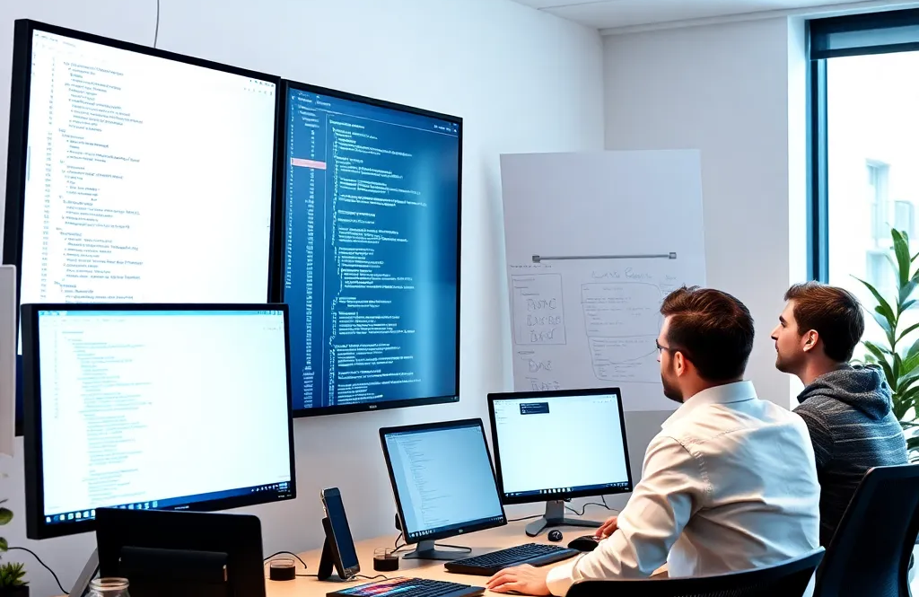 Modern tech workspace